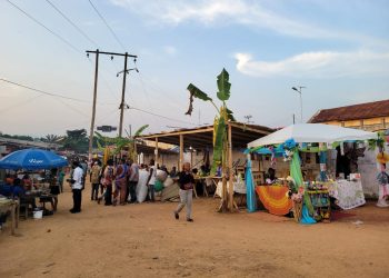 The center of attraction at the BiaSoMengong Festival 2023 in Mengong center