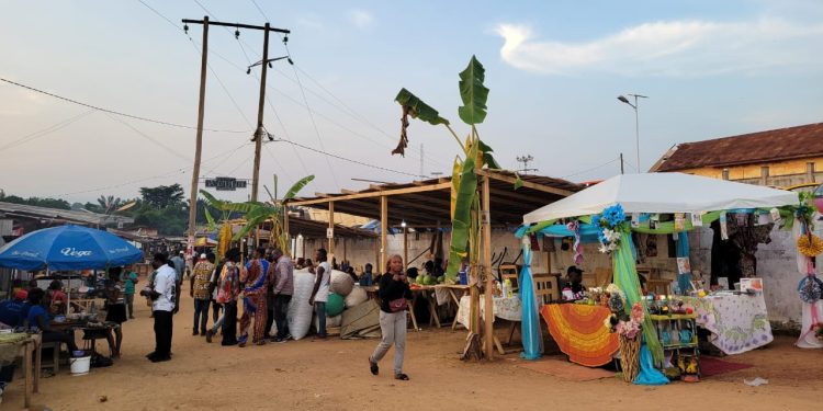 The center of attraction at the BiaSoMengong Festival 2023 in Mengong center