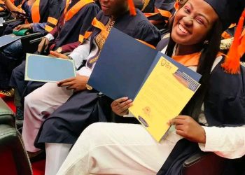 Happy graduates at the 7th commencement ceremony of the ICT University