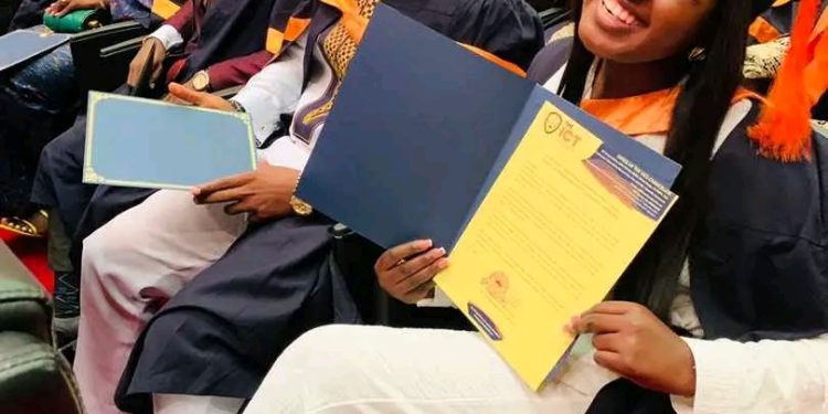 Happy graduates at the 7th commencement ceremony of the ICT University