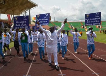 Celebration with Blue after a successful participation at the games