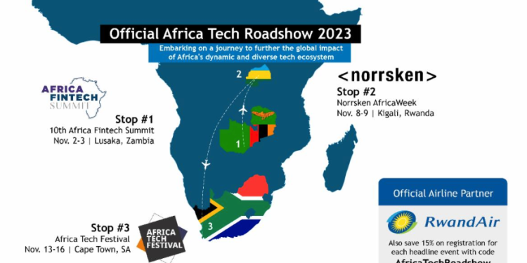 Official Africa Tech Roadshow 2023 Announces Stellar line-up of Continental Technology Events this November, Featuring Events in Zambia, Rwanda & South Africa.