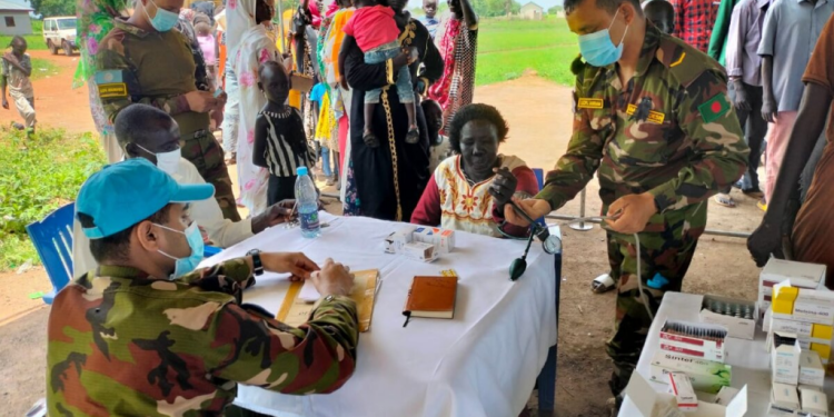 UNMISS peacekeepers from Bangladesh build hope through community assistance