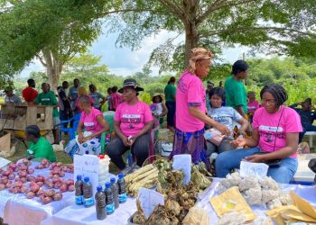 Campo women celebrate harvest through mini agric show