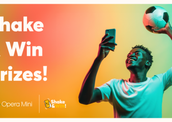 Follow every minute of AFCON while competing for up to 180,000 prizes with Opera Mini’s new Shake and Win