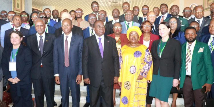 Officials at the end of the activity in Cameroon