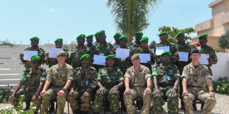 ATMIS military officers train on civil-military relations