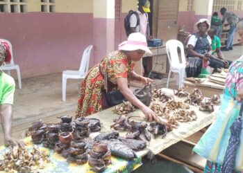 AFRiSC Campo women at the trade fair