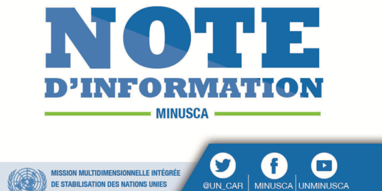 LA RESOLUTION 2759 PORTANT MANDAT DE LA MINUSCA PRESENTEE AUX PROFESSIONNELS DES MEDIAS CENTRAFRICAINS 
