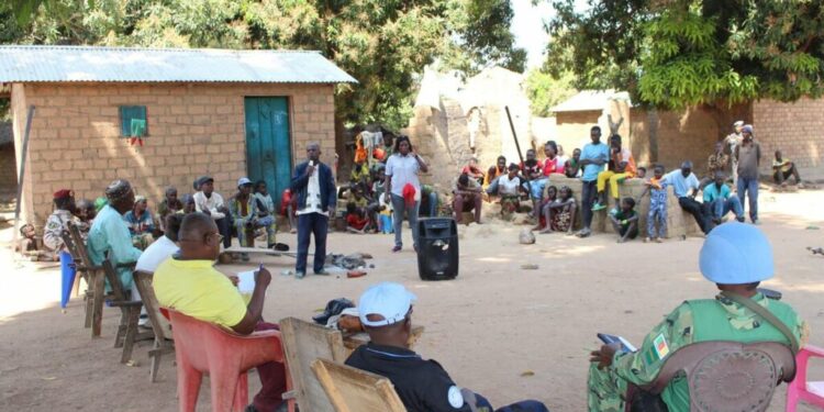 Soulagement de la population de Pougol grâce aux actions de la MINUSCA