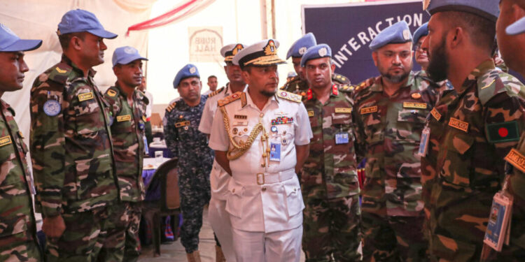 Bangladesh Chief of Naval Staff stresses need for peace in South Sudan during first visit to UNMISS