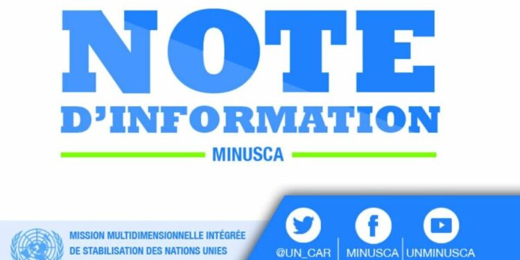 LA FEUILLE DE ROUTE DE LA MINUSCA POUR 2025 EST GUIDEE PAR LE MANDAT CONTENU DANS LA RESOLUTION 2759