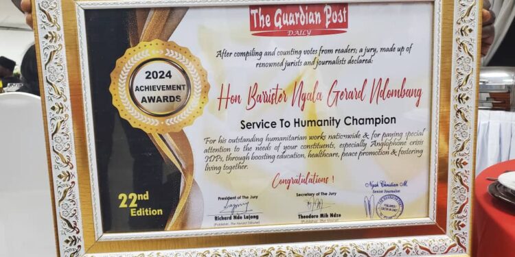 Hon. Ngala Gerard: the humanity hero of Cameroon