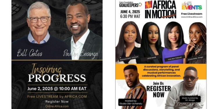 Africa.com Announces Two Livestream Events: Inspiring Progress with Bill Gates and Africa in Motion